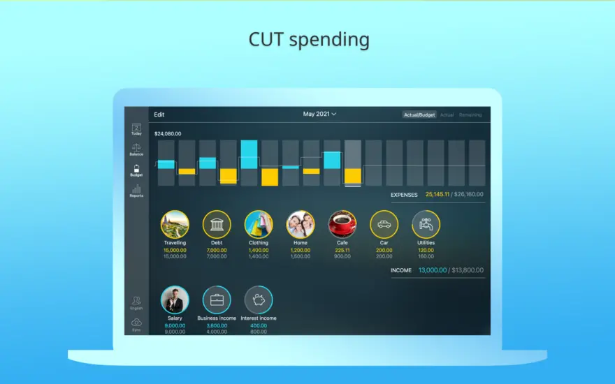 لقطة شاشة لتطبيق Money Pro 2.11.31 – الفواتير والميزانيات والحسابات مع المزامنة