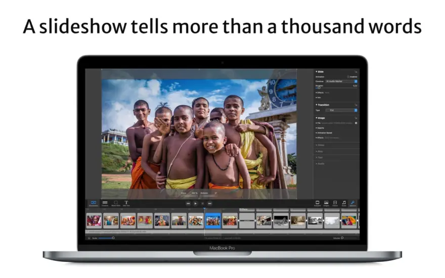 لقطة شاشة لتطبيق FotoMagico 6.9.4 – منشئ عرض شرائح قوي مع تكامل متعدد التطبيقات