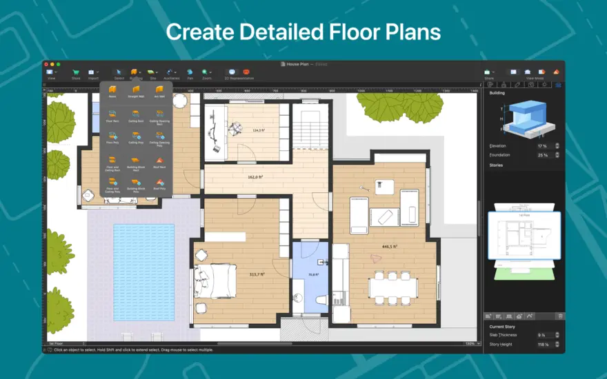 لقطة شاشة لتطبيق Live Home 3D Pro 4.12.1 – تصميم داخلي قوي وبديهي