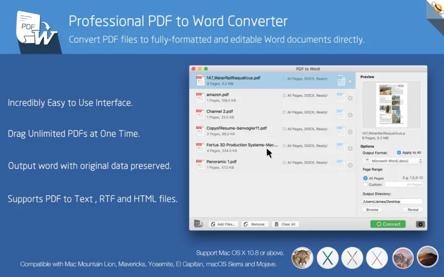 لقطة شاشة لتطبيق PDF to Word by Flyingbee 10.2.2 – سهولة تحويل تنسيق PDF إلى Word