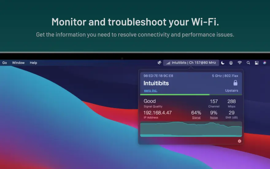 لقطة شاشة لتطبيق WiFi Signal 4.5.2 – Monitor and troubleshoot the quality of your Wi-Fi connection