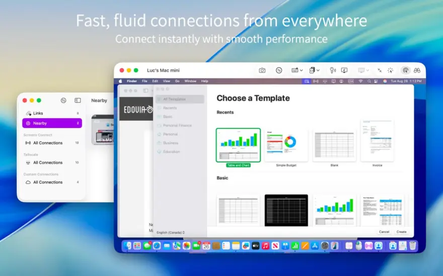 لقطة شاشة لتطبيق Screens 5.8.10 – مشاركة شاشة قوية وعميل VNC