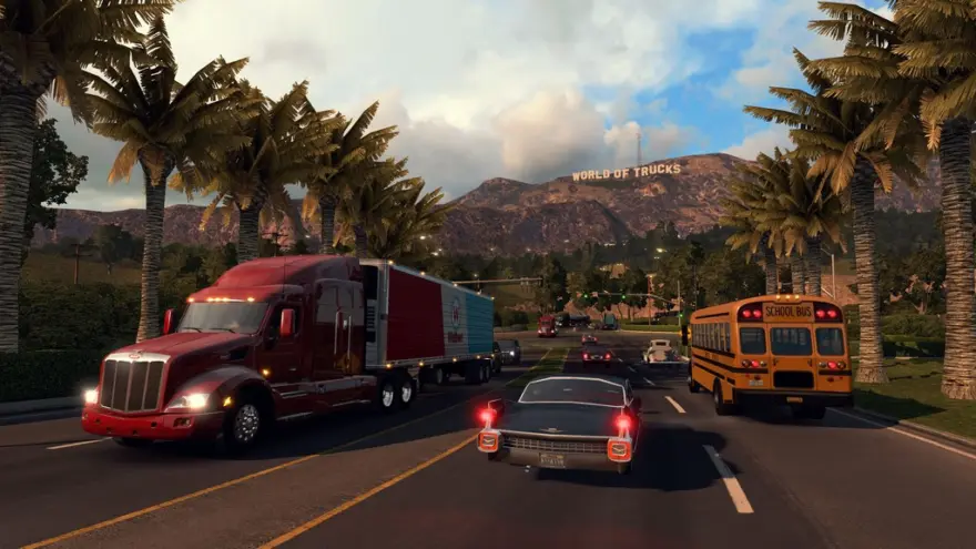 لقطة شاشة لتطبيق American Truck Simulator 1.60.1.8s – لعبة محاكاة الشاحنة الأمريكية المفصلة للغاية