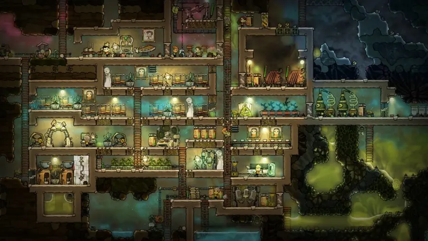 لقطة شاشة لتطبيق Oxygen Not Included 740622 – لعبة محاكاة مستعمرة الفضاء