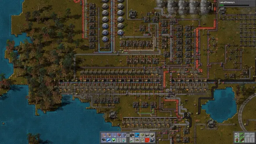 لقطة شاشة لتطبيق Factorio 2.0.77 – لعبة بناء قاعدة الأتمتة
