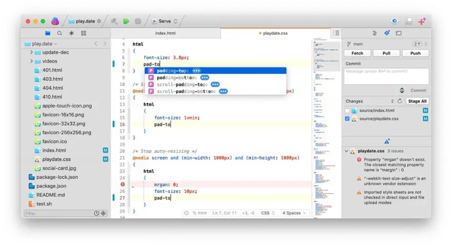 لقطة شاشة لتطبيق Nova 14 – محرر أكواد Mac الأصلي والجميل والسريع والمرن
