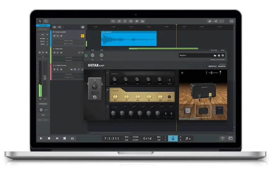 لقطة شاشة لتطبيق n-Track Studio Suite 10.3.1.10935 – مسجل الصوت وMIDI متعدد المسارات