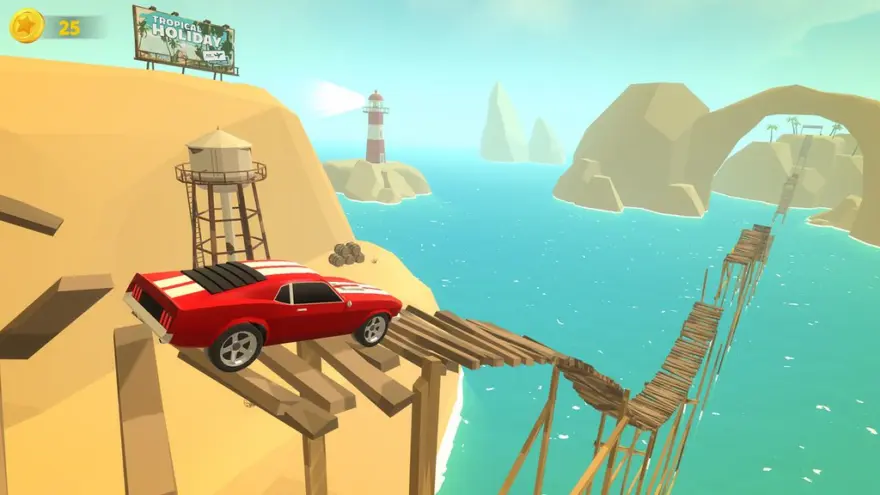 لقطة شاشة لتطبيق Stunt Paradise 1.0.5 – لعبة سباق الفيزياء
