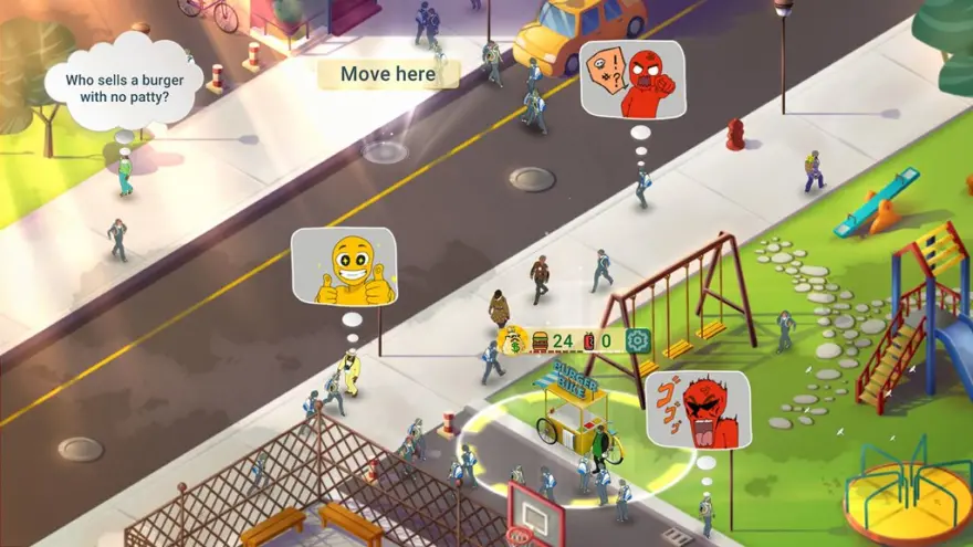 لقطة شاشة لتطبيق Business Heroes: Street Grub 1.3.14 – لعبة الإستراتيجية والإدارة المبنية على الأدوار