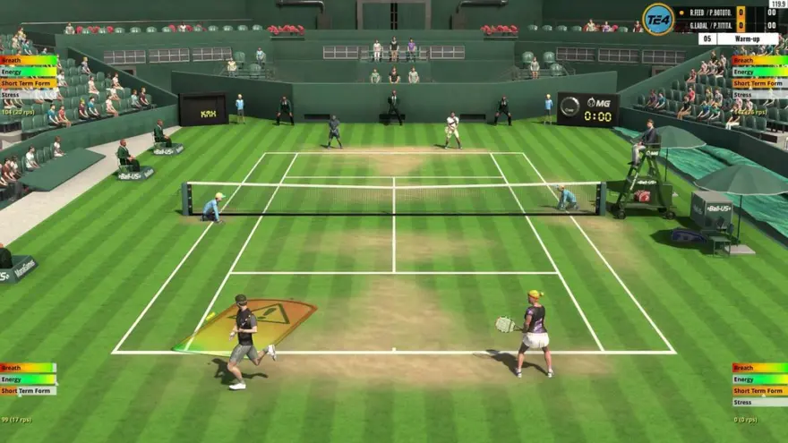 لقطة شاشة لتطبيق Tennis Elbow 4 2026.07.06 – لعبة رياضة التنس الواقعية