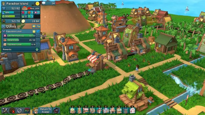 لقطة شاشة لتطبيق Factory Town 2: Paradise 131c Early Access – لعبة بناء المدينة والمحاكاة