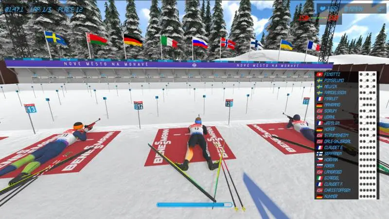 لقطة شاشة لتطبيق NGL Biathlon 2026.06.04 – لعبة البياتلون محاكي