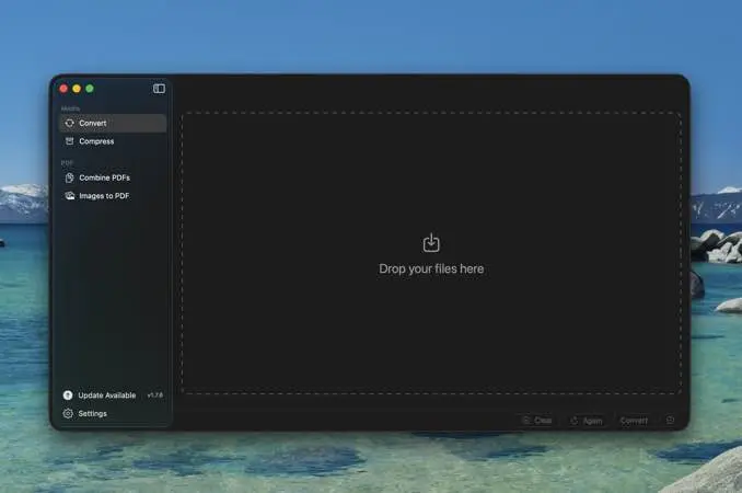 لقطة شاشة لتطبيق Picmal 1.7.0 – قم بتحويل الصور ومقاطع الفيديو والصوت وضغطها على جهاز Mac الخاص بك