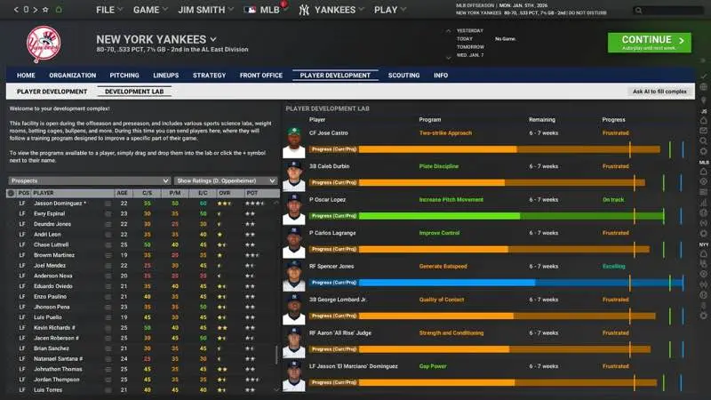 لقطة شاشة لتطبيق Out of the Park Baseball 27.3.68 – لعبة البيسبول النهائية