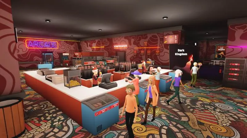 لقطة شاشة لتطبيق Ultimate Theater Simulator 1.4.0 – لعبة إدارة السينما من منظور الشخص الأول