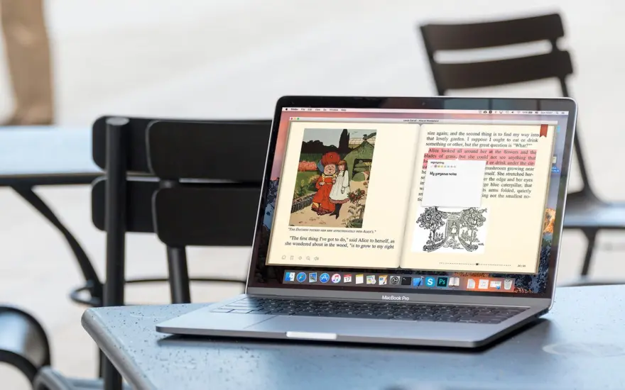 لقطة شاشة لتطبيق BookReader 7.0 – قارئ للكتب الإلكترونية غير المتعلقة بنظام إدارة الحقوق الرقمية