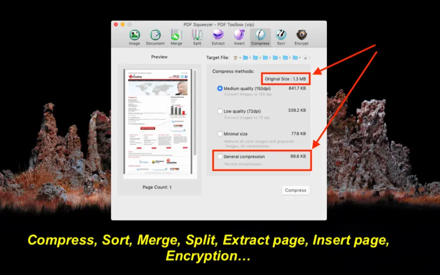 لقطة شاشة لتطبيق PDF Compressor & PDF Toolbox 6.3.7 – PDF squeezer & PDF splitter