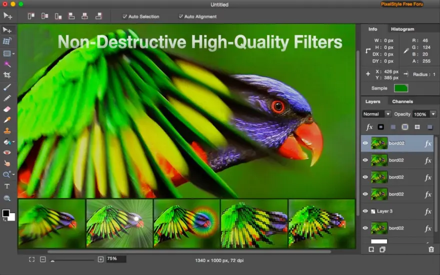 لقطة شاشة لتطبيق PixelStyle Photo Editor 4.5.1 – أداة تحرير الصور والصور