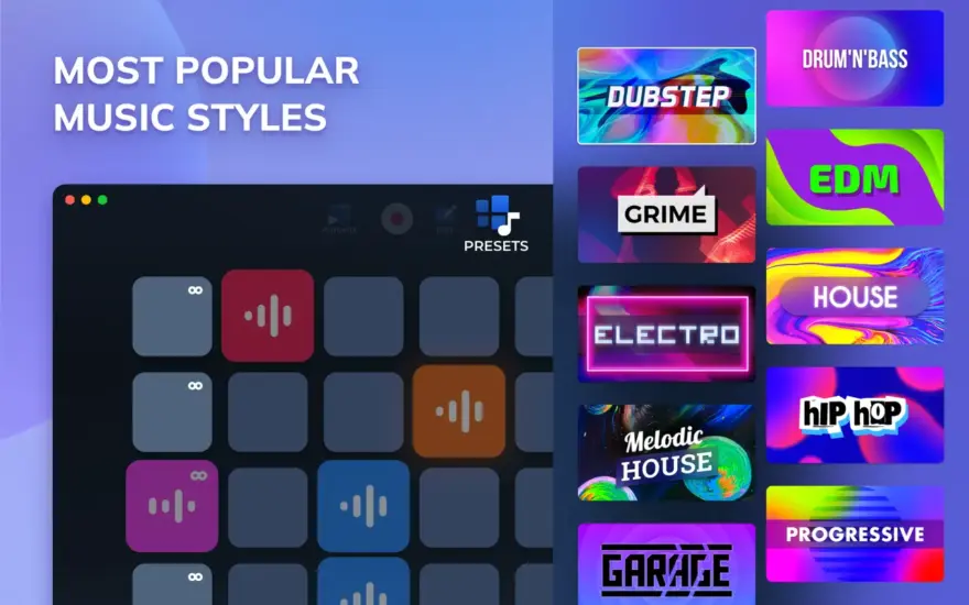 لقطة شاشة لتطبيق Loop Mash Up 1.2.17 – Professional music with Loop Mash Up