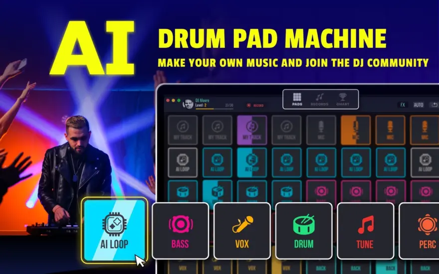 لقطة شاشة لتطبيق DJ Mix Pads 2 16.0.17 – Virtual Mix Machine