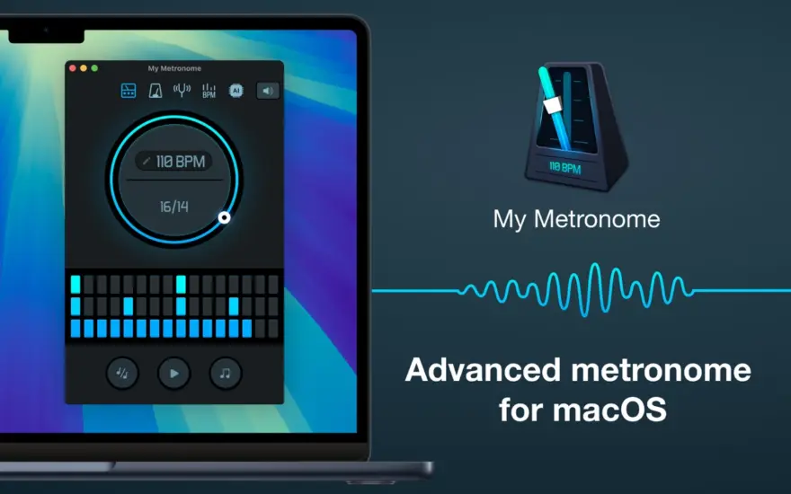 لقطة شاشة لتطبيق My Metronome 1.4.8 – Advanced metronome app for mac