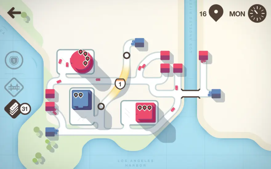 لقطة شاشة لتطبيق Mini Motorways 1.19.3 – Draw roads that drive the city