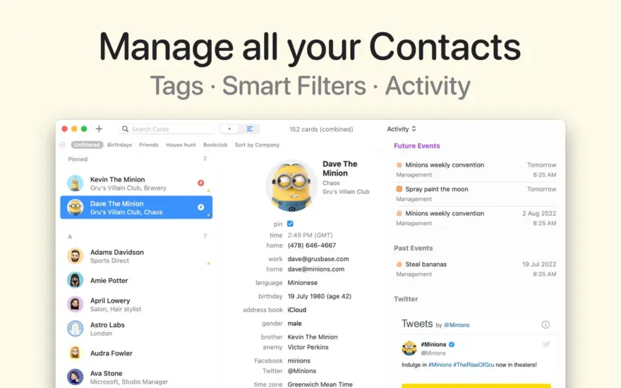 لقطة شاشة لتطبيق BusyContacts 2026.1.1 – مدير اتصال سريع وفعال