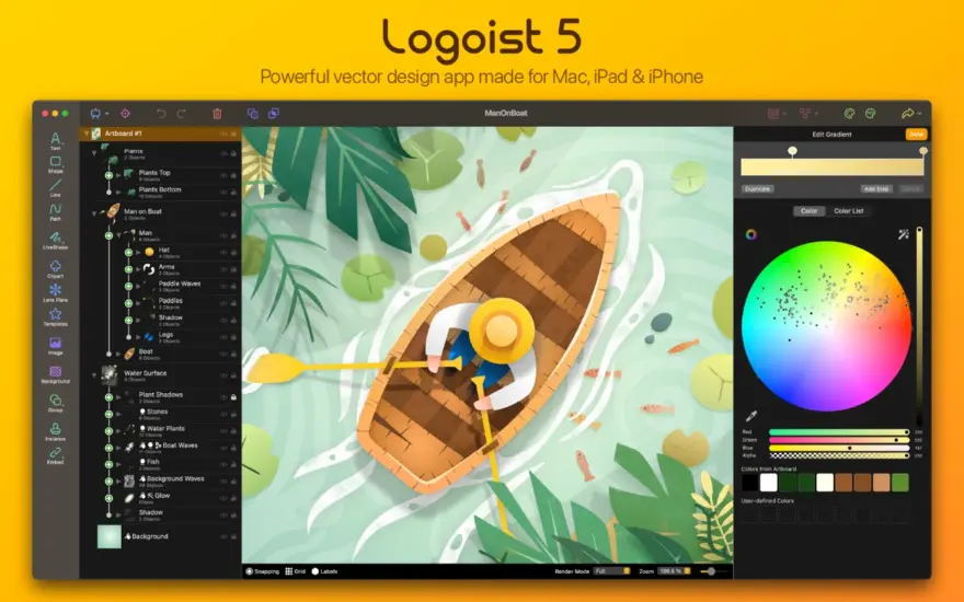 لقطة شاشة لتطبيق Logoist 5.2.2 – Create stunning images and logos with effects
