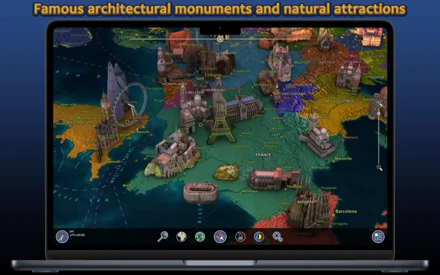 لقطة شاشة لتطبيق Earth 3D – World Atlas 8.2.0 – Smart Globe