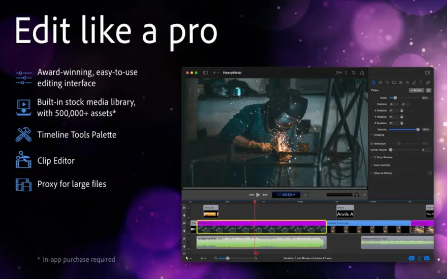 لقطة شاشة لتطبيق ScreenFlow 10.5.2 – Create screen recordings