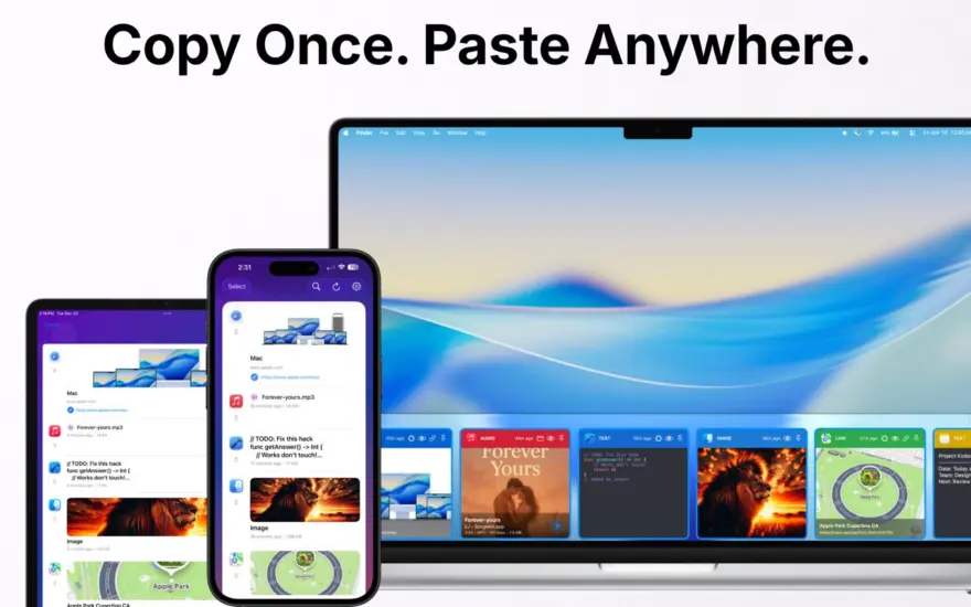 لقطة شاشة لتطبيق Awesome Copy 7.0 – The best macOS clipboard manager with iCloud sync