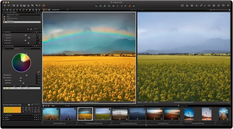 لقطة شاشة لتطبيق Capture One 23 16.8.5.30 – RAW workflow software