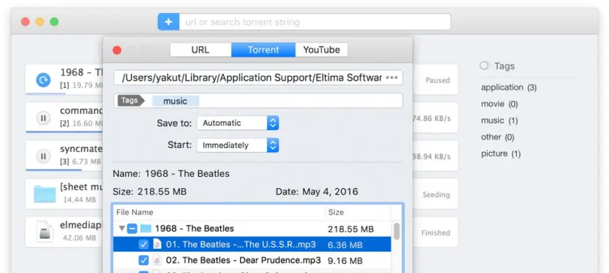 لقطة شاشة لتطبيق Folx Pro 5.34 – مدير تنزيل مثالي لنظام التشغيل Mac
