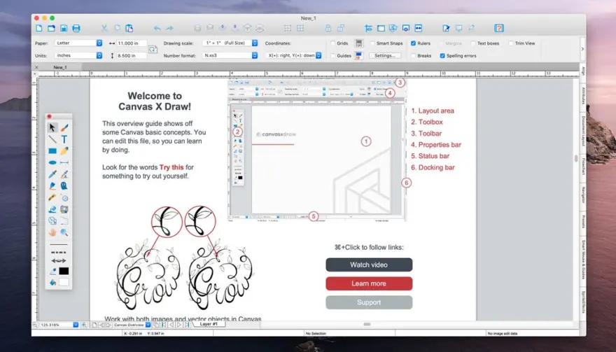لقطة شاشة لتطبيق Canvas X Draw 26.0.1 – أداة الرسومات العالمية