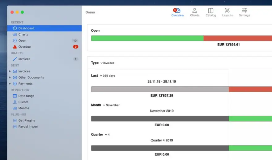 لقطة شاشة لتطبيق GrandTotal 9.3.1 – إنشاء الفواتير والتقديرات