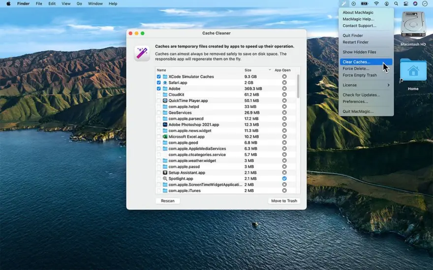 لقطة شاشة لتطبيق MacMagic 1.9.5 – Essential macOS Power Tools