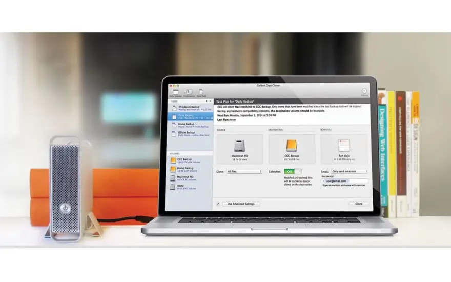 لقطة شاشة لتطبيق Carbon Copy Cloner 7.1.6 – أداة النسخ الاحتياطي/الاستنساخ سهلة الاستخدام