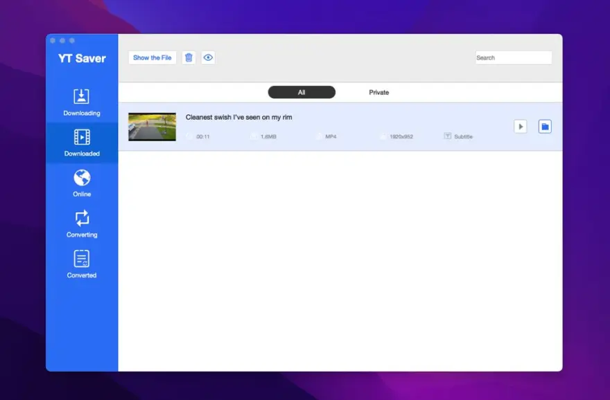 لقطة شاشة لتطبيق YT-Saver 10.15.0 – تنزيل ومحول الفيديو