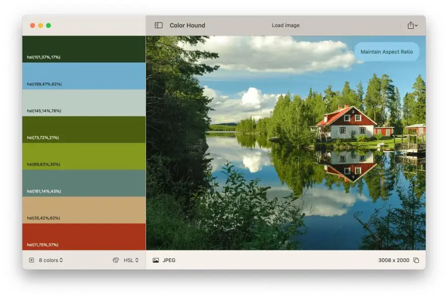 لقطة شاشة لتطبيق Color Hound 1.9.1 – مولد لوحة الألوان
