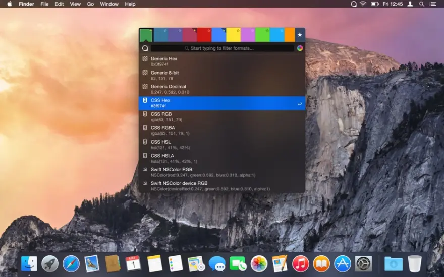 لقطة شاشة لتطبيق ColorSnapper 2 1.7.1 – العثور بسرعة على لون أي بكسل