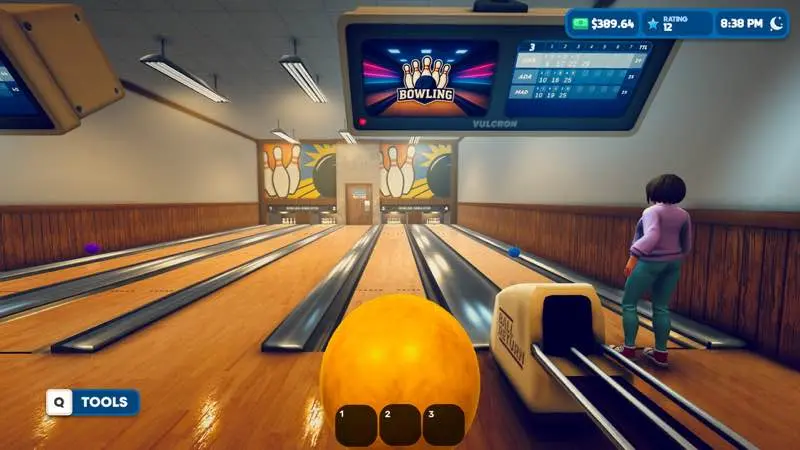 لقطة شاشة لتطبيق Bowling Alley Simulator 2026.08.21 – Build, manage, and grow your own bowling alley