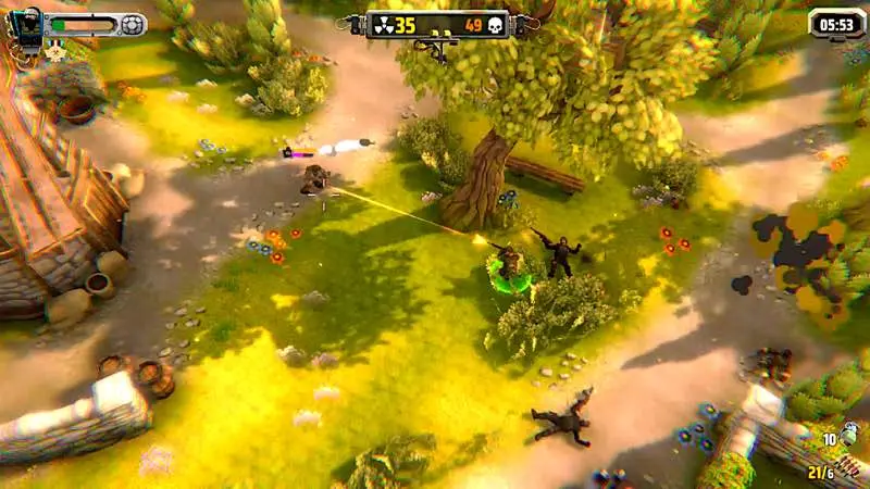 لقطة شاشة لتطبيق Brawl Squad X: Battle Arena 1.1 – لعبة إطلاق النار والحركة من أعلى إلى أسفل