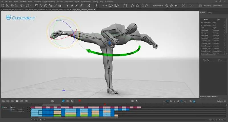 لقطة شاشة لتطبيق Cascadeur 2026.1 – أسهل طريقة لتحريك [ARM فقط]
