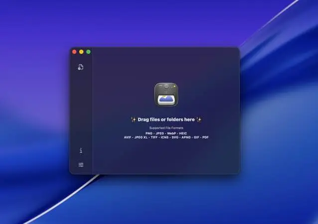 لقطة شاشة لتطبيق Zipic 1.10.0 – Image compression tool for Mac