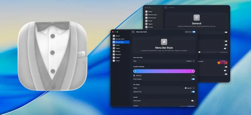 لقطة شاشة لتطبيق Bartender 6.6.2 – تنظيم تطبيقات شريط القائمة الخاصة بك