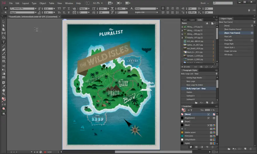 لقطة شاشة لتطبيق Adobe InDesign 2026 21.0.2 – Professional print and digital publishing solution