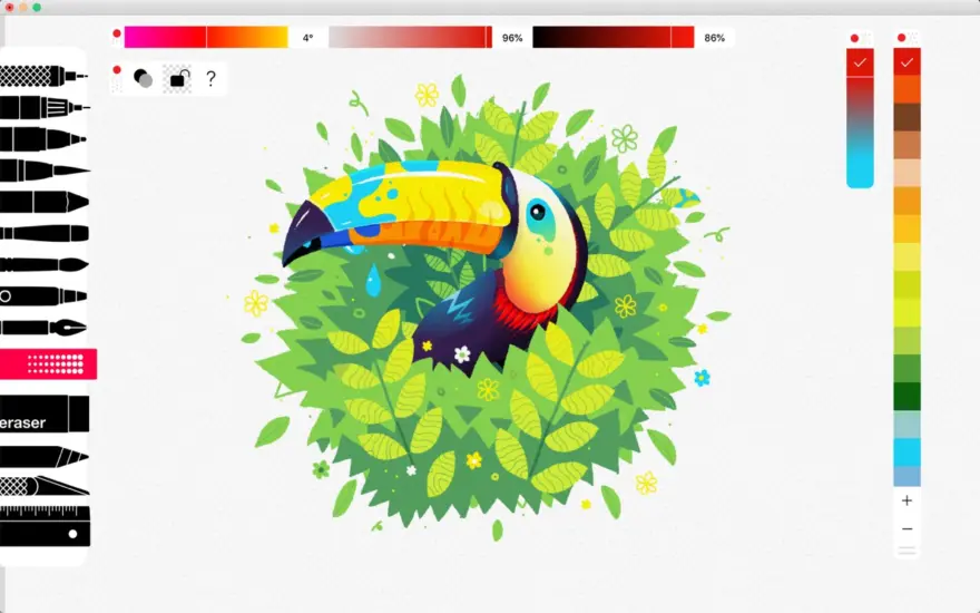 لقطة شاشة لتطبيق Tayasui Sketches 6.8 – Draw, Notes & Sketch Pro Tools