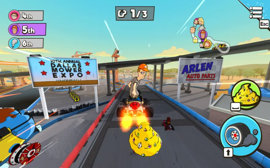 لقطة شاشة لتطبيق Warped Kart Racers 2.02 – Race them all