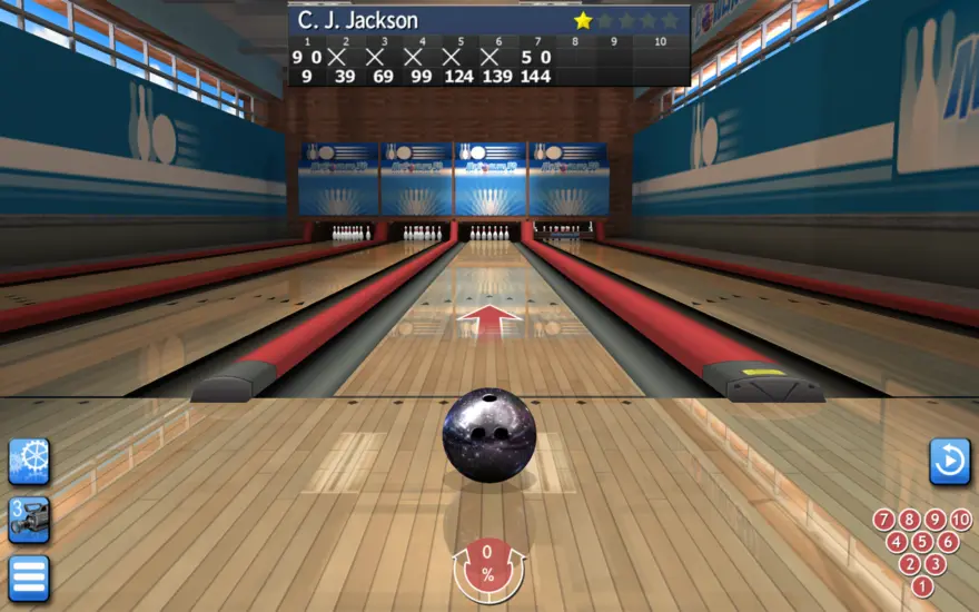 لقطة شاشة لتطبيق My Bowling 3D+ 1.40 – Ten Pin Bowling game