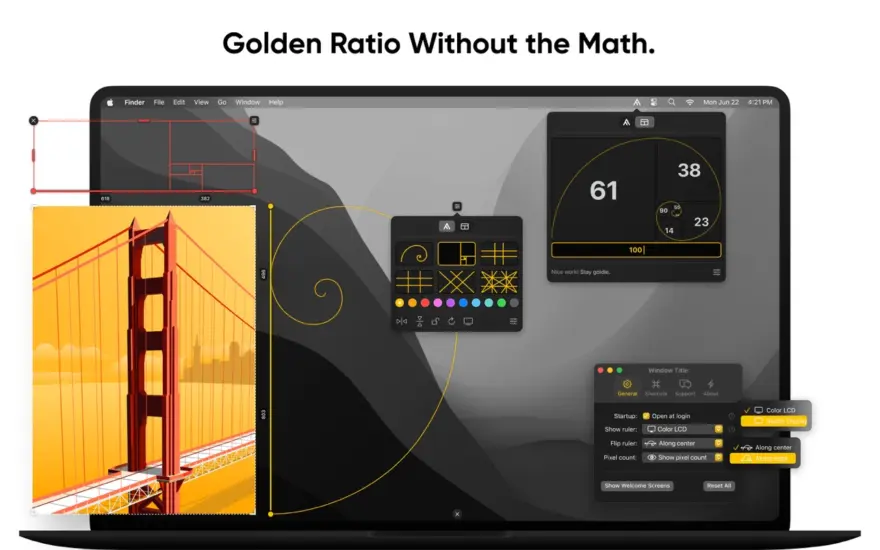 لقطة شاشة لتطبيق Goldie App 3.0.2 – A designer’s ruler with superpowers